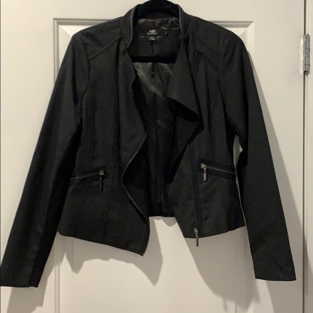 Prince of Wales Printed Asymmetrical Jacket